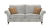 Large 2 Seater Sofa. Paris Medallion Silver - Grade B